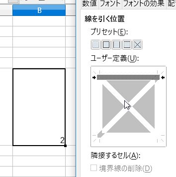 【LibreOffice Calc】2回クリック