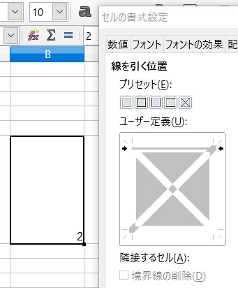 【LibreOffice Calc】非アクティブにしてみる