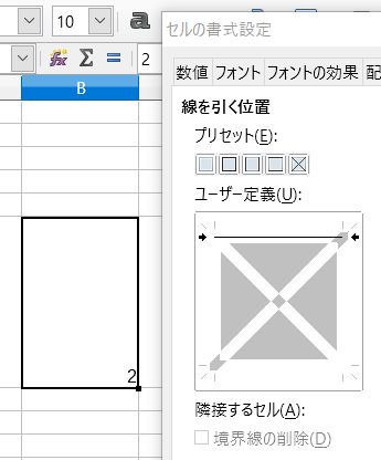 【LibreOffice Calc】また非アクティブにしてみる