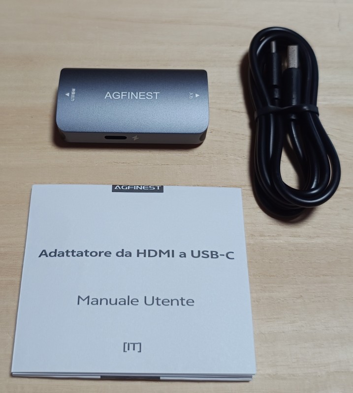 HDMI to Type-C(DP Alt Mode)アダプタ