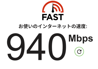 十分な速さだ